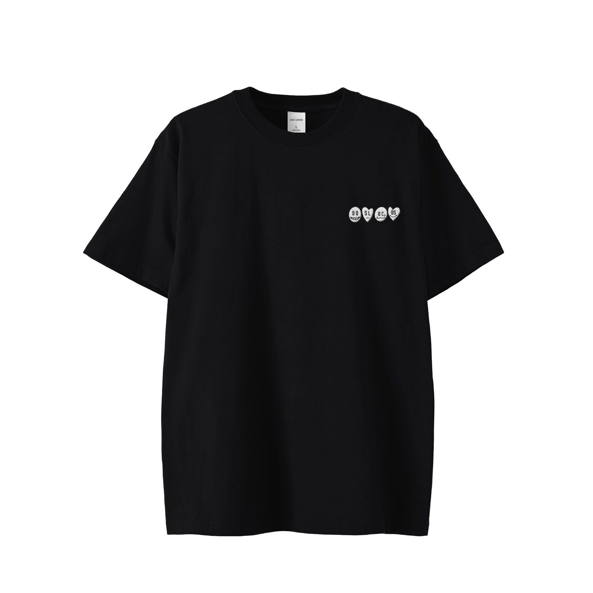 Tシャツ　刺繍ロゴ black image