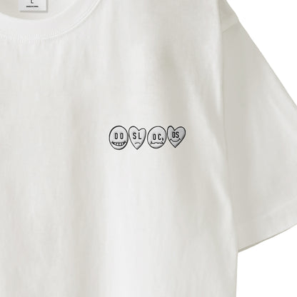 Tシャツ　刺繍ロゴ white image