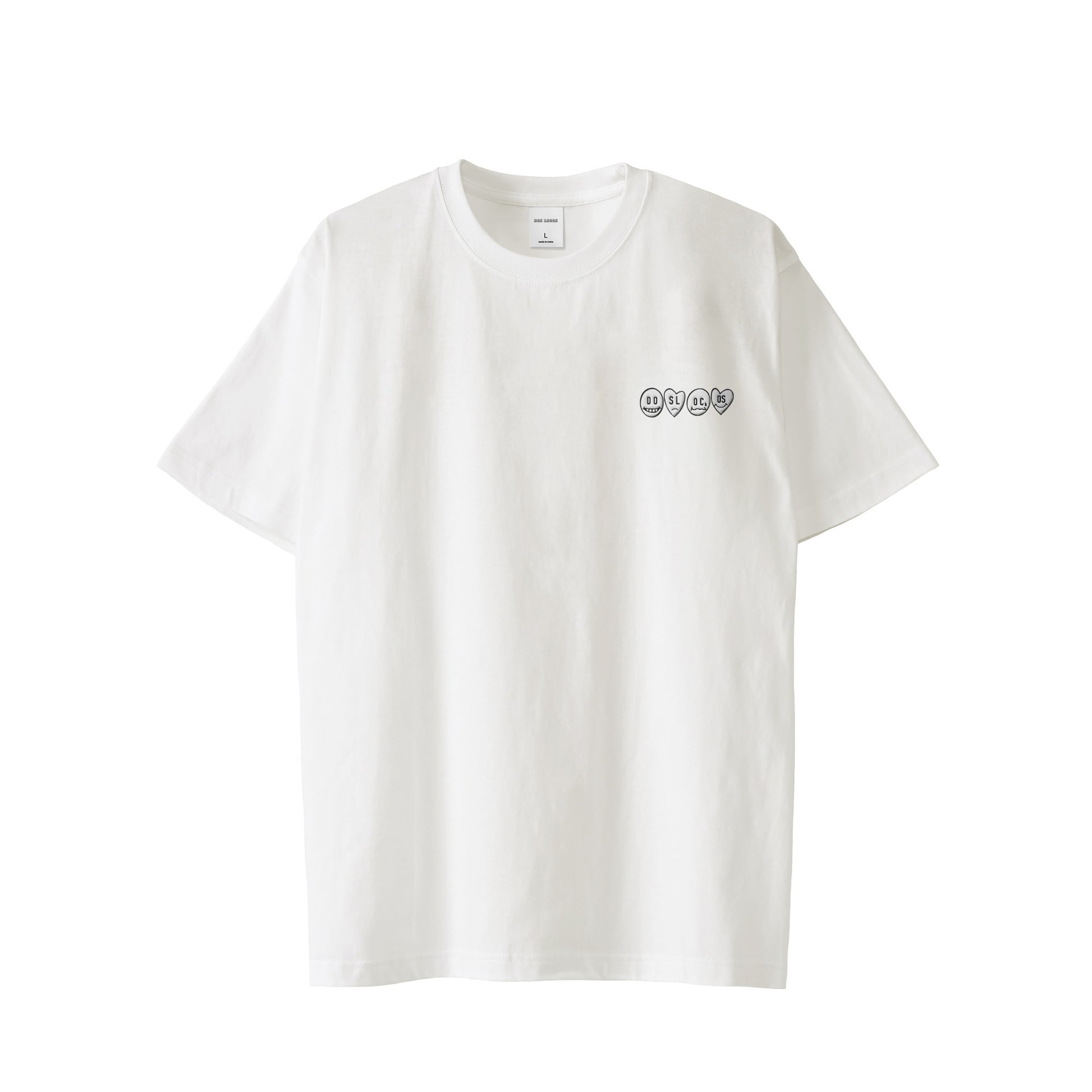 Tシャツ　刺繍ロゴ white image
