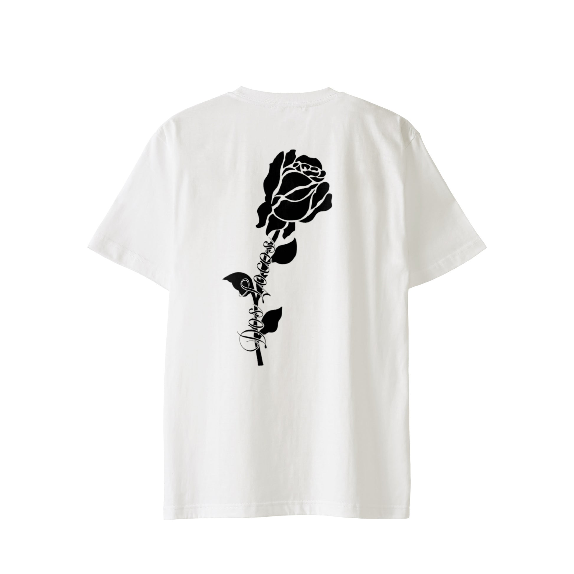 Tシャツ　ローズ white image