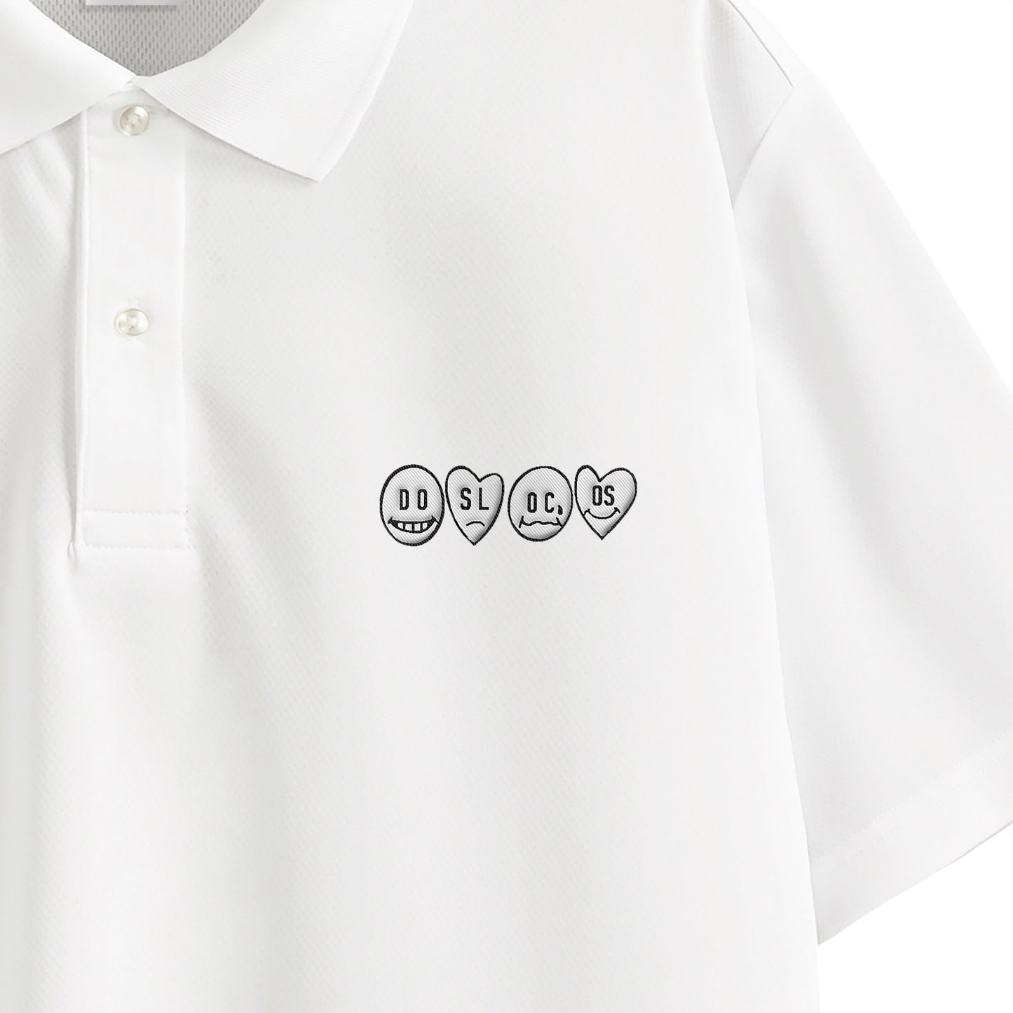 ポロシャツ　ニコちゃん white image