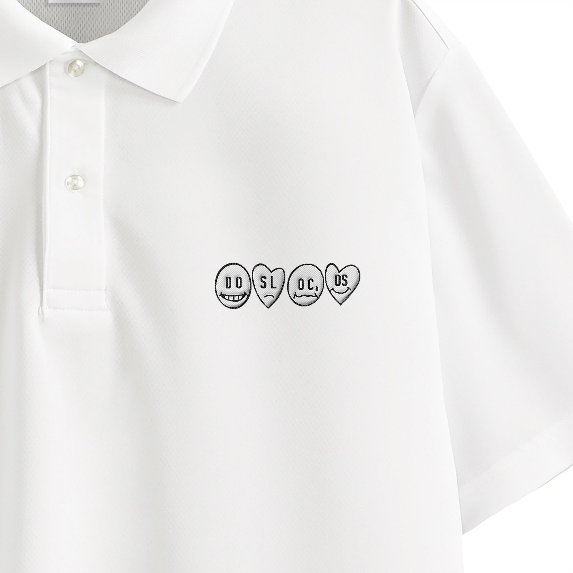 ポロシャツ　ニコちゃん white image